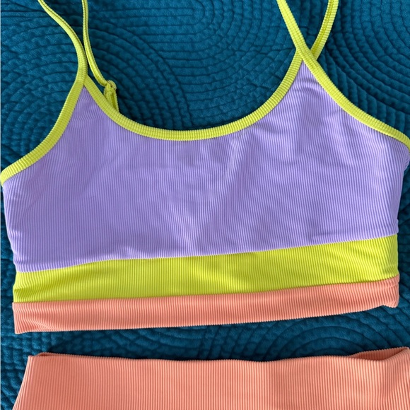Beach Riot Women’s Bikini in Purple, yellow and Orange - Picture 3 of 9
